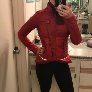 Red/crimson Lululemon women’s jacket